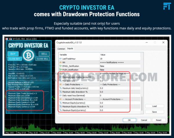Crypto Investor EA MT4 v1.1 with SetFiles (Build 1441+) – Smart Auto Trading Bot for Profitable Crypto Strategies [Download] - Image 2