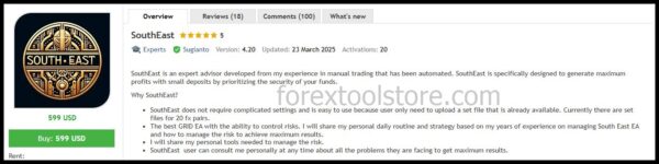 SouthEast V4.0 Forex EA for MT4 – Grid Strategy + Set Files - Image 4
